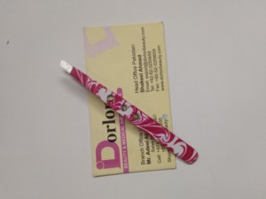 Nuevas Pinzas para Cejas de Acero Inoxidable con Recubrimiento de Papel Personalizables, con Punta Inclinada, Logotipo Personalizado, Certificación CE, Antiestáticas y Duraderas - Product Image 2