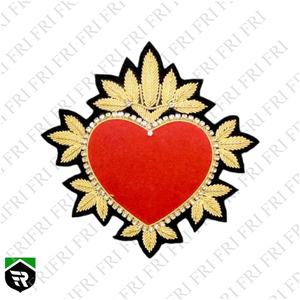 เข็มกลัดแฟชั่นสุดหรูทำด้วยมือปักรูปมงกุฎหัวใจด้วยลูกปัดทำด้วยมือสำหรับเครื่องประดับเสื้อผ้า - Product Image 5