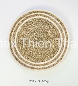 Eco Friendly Seagrass Table Mat Handmade Dining Placemat Handwoven Seagrass Placemat Sustainable Dining Table Decor OEM ODM - Product Image 5