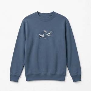 Sweat-shirt unisexe à col rond en molleton de coton épais, imprimé graphique personnalisé, style streetwear, tendance Y2K, manches longues. - Product Image 1