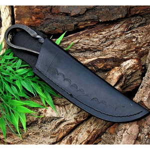 Cuchillo Medieval Premium Hecho a Mano, Estilo Medieval, con Hoja de Acero al Carbono Forjado, Acabado Rústico y Cuero Resistente - Product Image 5