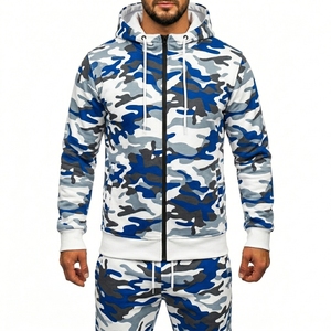Wholesale <b>Men</b> Custom Winter Hooded Breathable Tracksuit Set Tech Fleece Solid Casual Drawstring Lightweight Fishing <b>Jacket</b> - Product Image 5