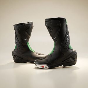 Botas de Motocicleta de Cuero Negro Obexa OBB-04933, Impermeables, Transpirables, para Motociclismo y Turismo, para Adultos - Product Image 1