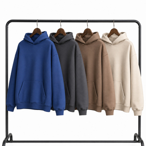Sweat à capuche épais et oversize pour homme, style streetwear décontracté, hip-hop, universitaire, pour l'hiver, usage quotidien, extérieur, avec impression en relief - Product Image 2