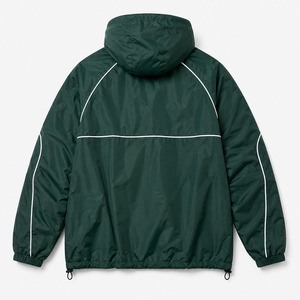 Chaquetas cortavientos con capucha personalizadas verdes, ligeras, impermeables, para exteriores, OEM, ODM, con ribetes reflectantes, estilo streetwear para hombre. - Product Image 5