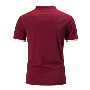 Camisas de Hombre Estampadas Personalizadas, 100% Algodón, Transpirables, Ligeras, Estilo Golf, Manga Corta, con 3 Botones, Hechas en Pakistán - Product Image 2
