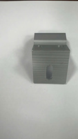 Support de fixation solaire en aluminium pour panneau photovoltaïque avec plaque de base perforée, anodisé gris