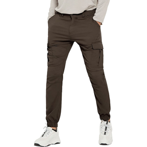 Top quality Factory wear 100% cotton Spandex Drawstring hot selling Waist <b>Slim</b> Fit Sports <b>Jogger</b> Pants for Men - Product Image 4