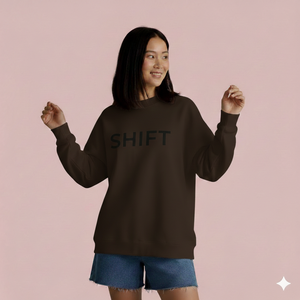 Sweat-shirt oversize à col montant et manches longues pour femme, 100 % coton, uni, décontracté, avec logo frontal - Product Image 6