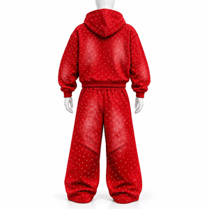 Survêtement personnalisable pour homme à motif uni avec patch brodé – Créez votre propre tenue streetwear – Prix abordable – OEM 2026 - Product Image 6