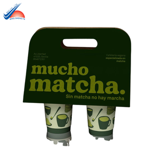 Caja DE TRANSPORTE DE BEBIDAS impresa | Diseño creativo para embalaje de café y bebidas para llevar - Product Image 1
