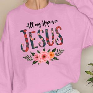 Camisetas para mujer con la frase 'All my Hope is in Jesus' - Product Image 1