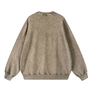 Sudadera Oversize de Cuello Redondo, Color Sólido, Tejida, Unisex, para Otoño, Corte Regular, Manga Larga - Product Image 2