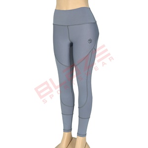 Améliorez votre expérience d'entraînement avec ces pantalons de yoga taille haute de qualité supérieure conçus spécialement pour les leggings de yoga à taille élastique - Product Image 1