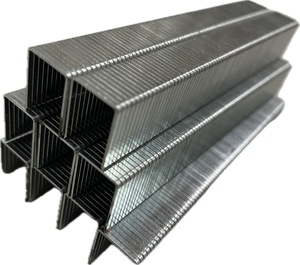 Agrafes à pointe biseautée APLUS en fer lisse avec revêtement en flocons de zinc 80/08-10000, couronne de 12,9 mm, tige de 0,65 x 0,95 mm, ruban poly thermosensible de 10 mm - Product Image 4