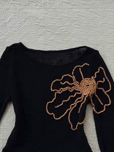 Magnifique débardeur perlé fait main avec broderie complexe pour un look estival élégant - Product Image 6