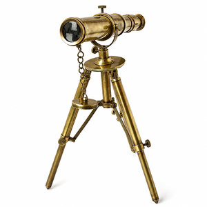 Télescope Nautique en Laiton Vintage, Jumelles Maritimes Décoratives avec Trépied Réglable, Style Antique pour Décoration de Bureau - Product Image 1