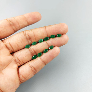 Émeraudes zambiennes naturelles calibrées ovales 4x6mm, pierres précieuses facettées naturelles, prêtes à l'emploi pour la création de bijoux. - Product Image 4