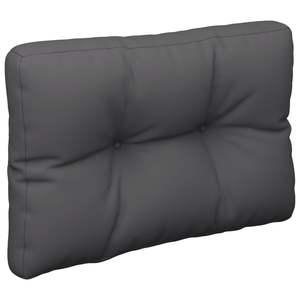 Lot de 2 coussins d'extérieur 100 % polyester anthracite, coussin de palette pour usage extérieur - Product Image 4