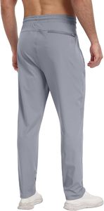 Fashionwear Men's Mid Waist Eco-Friendly Waterproof Fleece <b>Jogger</b> Pants with <b>Zip</b> <b>Pocket</b> Casual Sweatpants - Product Image 4