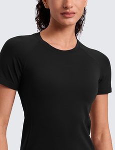 เสื้อยืดผ้าฝ้าย 100% ขายส่ง เสื้อยืดผู้หญิงสีพื้น สำหรับออกกำลังกาย ฟิตเนส ใส่สบาย ระบายอากาศได้ดี น้ำหนักเบา ทรงปกติ แขนสั้น - Product Image 4