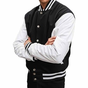 Stonefield Manufacturing Geometric Patchwork Stand Collar Varsity <b>Jacket</b>-100% Wool Hooded <b>Waterproof</b> Streetwear <b>Winter</b> Outerwear - Product Image 4