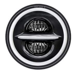Phare LED automobile ELTRON TURBO 7 pouces avec feux de jour Angel Eye, clignotants ambre et feux de route/croisement pour Bullet et Thar - Product Image 2