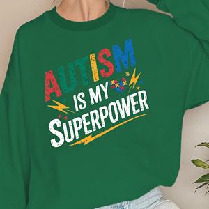 AUTISMO es mi superpotencia sudaderas de mujer - Product Image 5