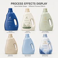 Bouteille de détergent à lessive pour animaux de compagnie de 2 L avec étiquetage PE, pour usage domestique, exportation directe d'usine, emballage personnalisé en plastique