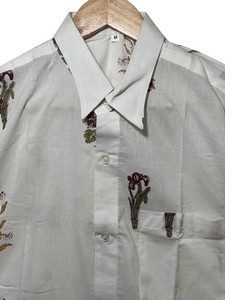 Camisa de Manga Larga de Diseñador 100% Algodón para Hombre, Estampado Floral Hecho a Mano |   Tela Transpirable |   Exportación B2B - Product Image 2