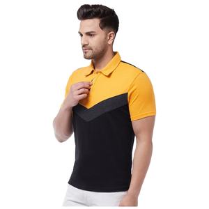 Polo de secado rápido de poliéster para hombre de manga corta informal liso de alta calidad con logotipo personalizado al por mayor - Product Image 1