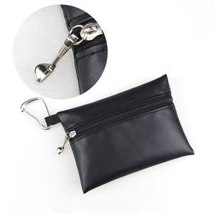 Sac de rangement pour tees de golf en cuir PU, sac banane 15*11.3cm, fermeture éclair étanche, pochette portable pour tees de golf – Grande Vente - Product Image 4