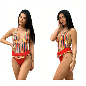HDJ Plus Size One Piece Swimsuit Tummy Control <b>Conservative</b> Beachwear Sexy Monokini Bathing Suit Y39215 - Product Image 1