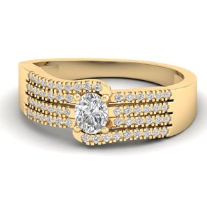 REYES Factory Price Custom Elegant 10K 14K 18K Gold Moissanite Wedding Engagement Halo Rings for Women Fine Jewelry - Product Image 6