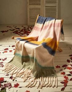 Classic Plaid Wool Acrylic <b>Throw</b> Blanket Rectangular Anti-Pilling Woven Home Decor All-Season 18+ Years - Product Image 5