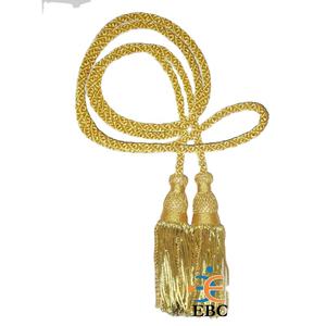 Church Priest Borlas Bolitas Tassel Gold OEM Gold Tassel <b>Fringe</b> 3-15 Inch Hand Made with Mylar Cord & Metallic TASSEL - Product Image 1