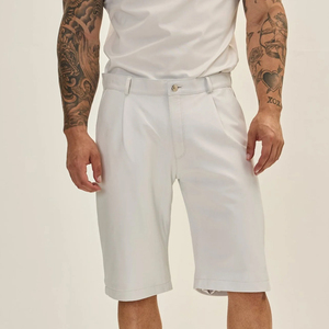Nouveau design, short en cuir uni pour homme, coupe ajustée, faible MOQ, tissu en cuir de haute qualité, short décontracté pour adultes - Product Image 1