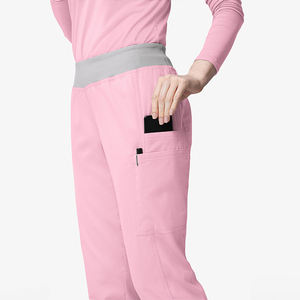 Uniformes de Hospital para Mujer, 90% Poliéster, 10% Elastano, Elásticos, Transpirables, Resistentes, Cómodos, con Múltiples Bolsillos y Cordón Ajustable - Product Image 6