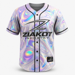 เสื้อเบสบอลผู้ชาย ZIAKOT แขนสั้นทรงปกติ ระบายความชื้นได้ดี สีไล่ระดับ เสื้อผ้ากีฬา - Product Image 5