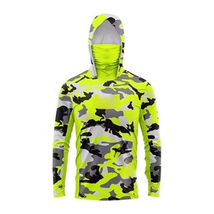 Vêtements de pêche unisexes de haute qualité, respirants, imperméables, UPF 50, séchage rapide, 100% coton, sublimation, manches longues - Product Image 1