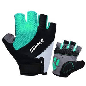 Venta al por mayor Unisex medio dedo guantes de carreras transpirable antideslizante Anti-sudor guantes deportivos para MTB bicicleta al aire libre - Product Image 5