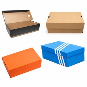 Eco-Friendly High-End Heavy Duty Corrugated <b>Shoe</b> Sock Packaging <b>Box</b> Vietnam Factory Recyclable Reusable Custom Printed Custom - Product Image 1