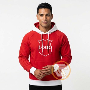 Sweat-shirt à capuche rouge pour homme GREEK TREASURES, 100% coton molletonné, coupe classique, décontracté, avec poche logo sur le devant, séchage rapide, respirant, hiver - Product Image 4
