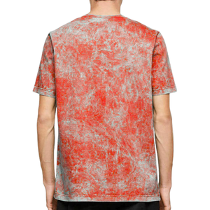 OEM Custom Made Men's Oversized Acid Wash T-Shirt Breathable 100% Cotton Summer Wear Solid Short Sleeves T-shirts - Product Image 2
