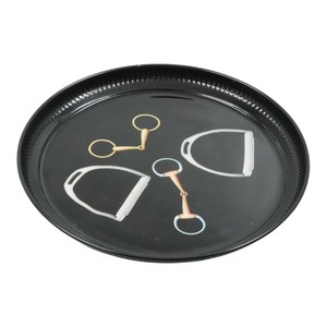 Bandejas Redondas de Metal para Servir Aperitivos, Frutas y Bebidas, Aptas para Lavavajillas, Ecológicas y Decorativas, para Hoteles y Cafés - Product Image 1