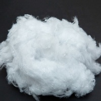 Fibre discontinue 100 % polyester 0.9D blanc uni recyclable Vikohasan ignifuge, matériau de rembourrage creux pour le béton et le filage