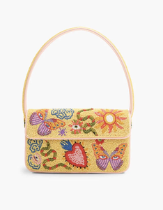 Indian Bohemian Summer Embroidery Customizable Letterpress Printed Designer Handmade <b>Beaded</b> Messenger Bag Light Weight <b>Large</b> Bag - Product Image 1