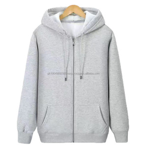 Sudadera con Capucha y Cremallera para Hombre, Talla Grande, Forro Polar Cálido, Abrigo de Otoño e Invierno, Sudadera de Moda con Cabello Lacio - Product Image 2