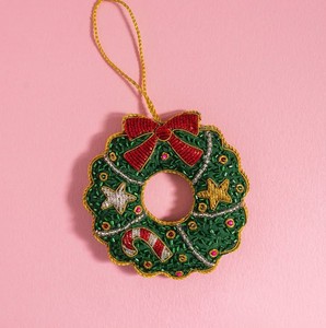 Modern Handmade Embroidery Beaded Bell <b>Christmas</b> Ornament For Festive DIY Decor Artisan Holiday Luxury <b>Christmas</b> Hanging Decor - Product Image 2
