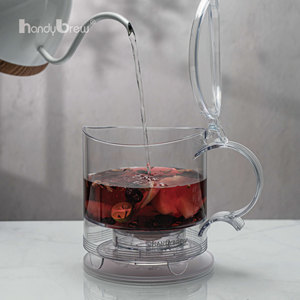 HandyBrew Gravity Tea Steeper 1000ml BPA Free Tritan Loose Leaf Tea <b>Maker</b> OEM ODM Taiwan Manufacturer - Product Image 3